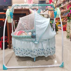 Baybee Wanda Electric Swing Cradle for Baby, Automatic Swing Baby Cradle with Mosquito Net, Remote, Jhula 